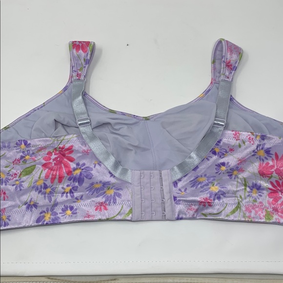 Cacique floral satin full coverage bra 48DD - Picture 6 of 6